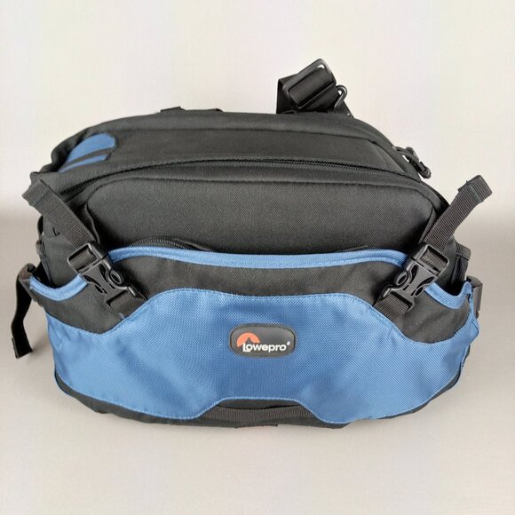 Lowepro Orion All Weather Blue Black Photo Camera Beltpack with Waterproof Cover - Picture 2 of 13